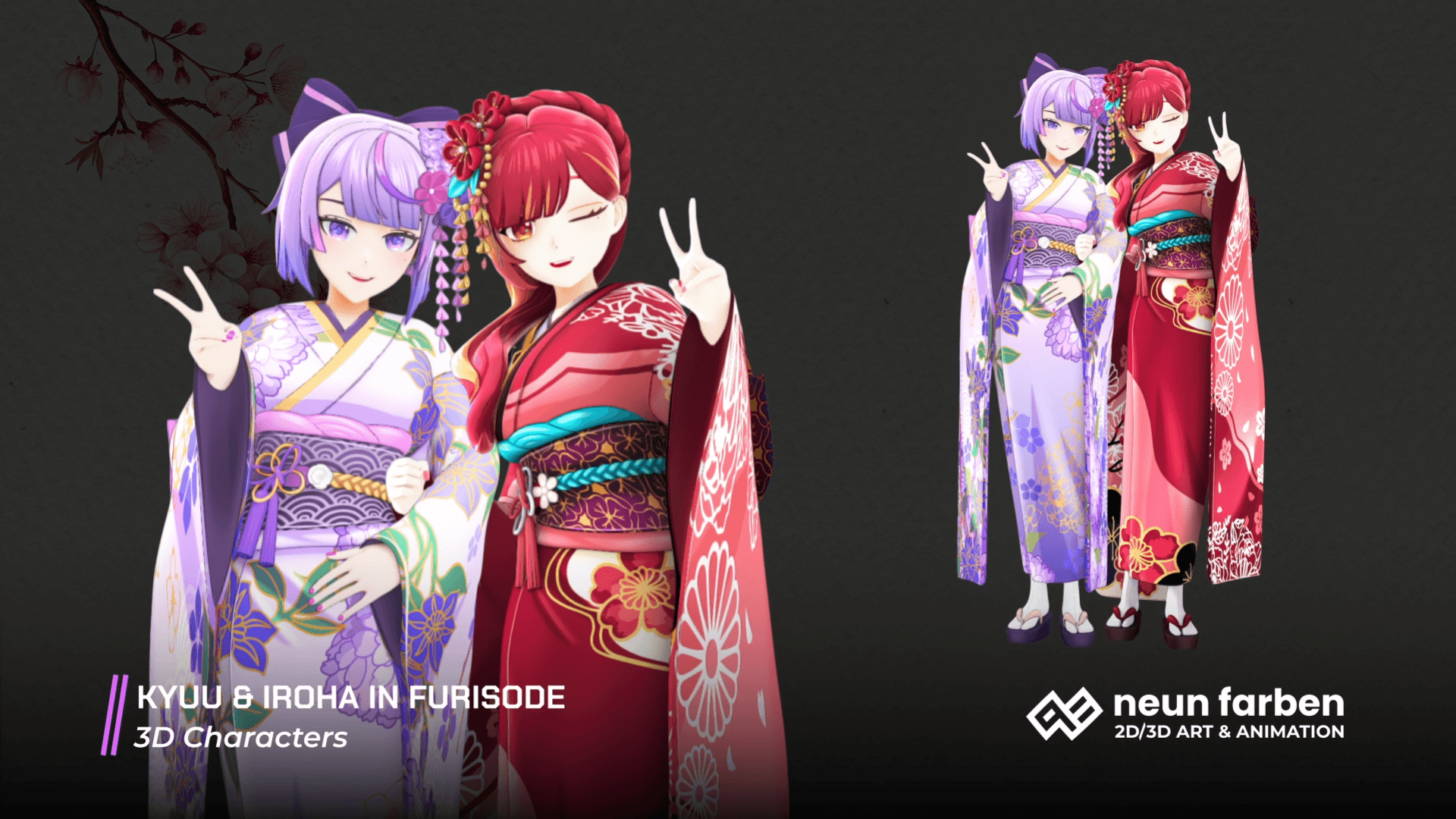 KYUU & IROHA IN FURISODE